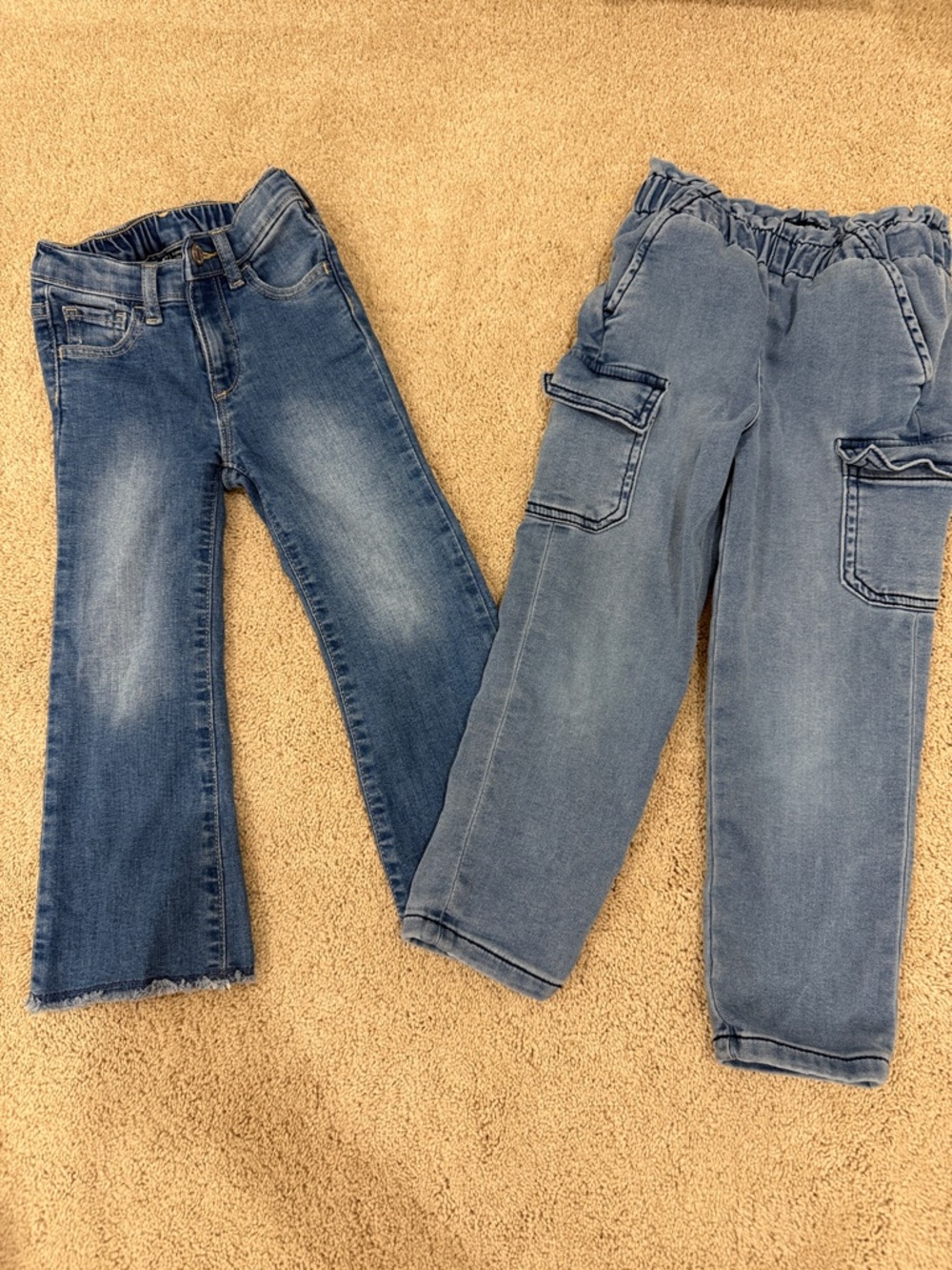 GAP Kids Two-Pair Denim Set in Light and Medium Blue